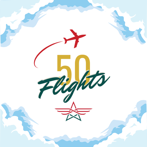 Pilot 50 flights